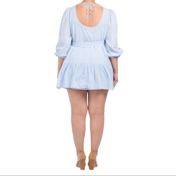 NWT ELOQUII Textured Cotton Easy Day Dress 16 - Picture 4 of 6